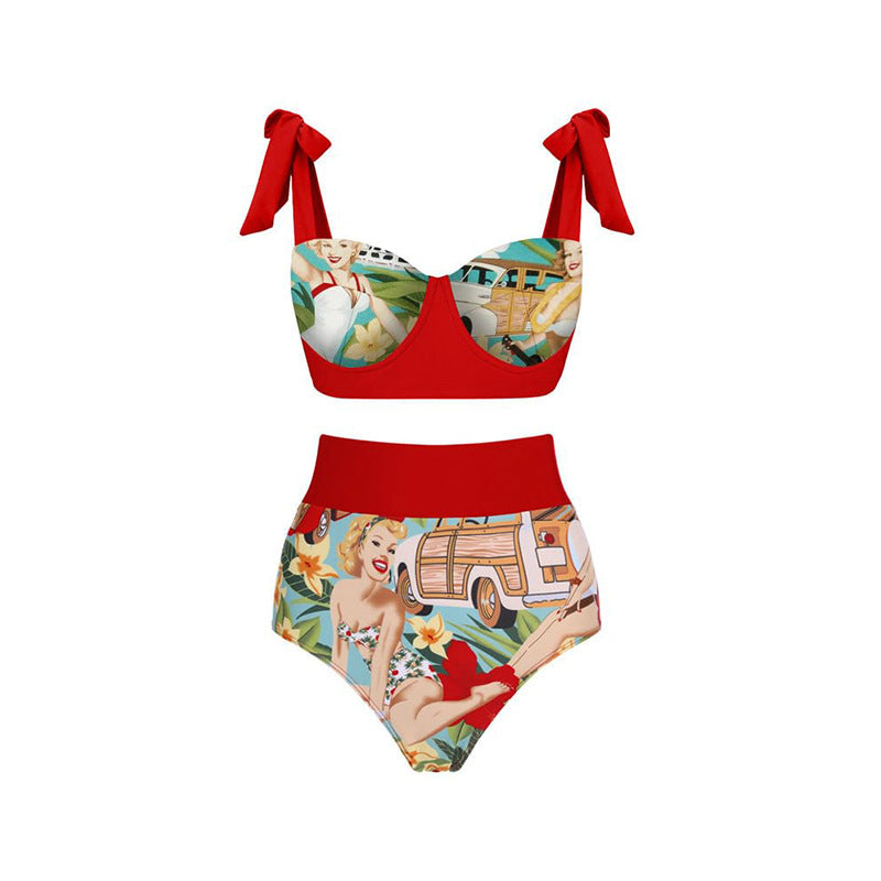 Swimsuit Women Bow Sexy Vacation Bikini Bella Mia